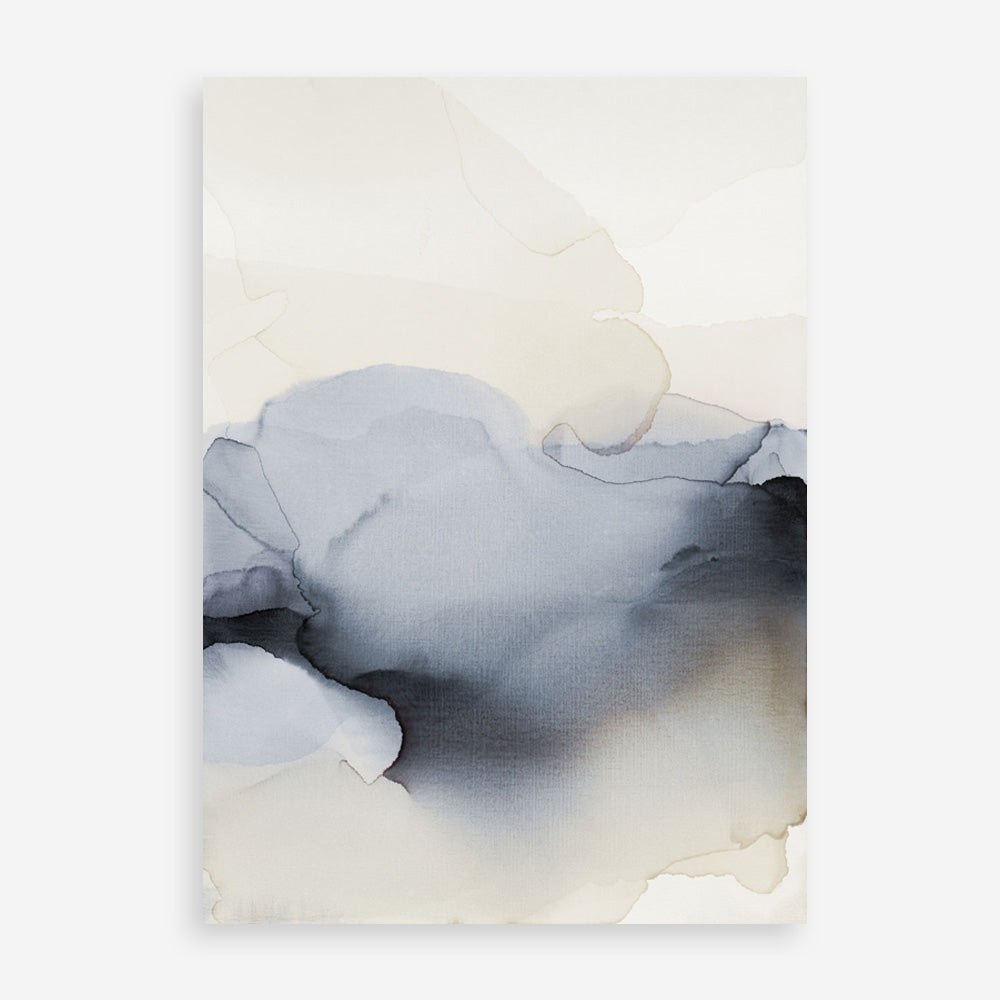 Past Clouds I Blue Art Print