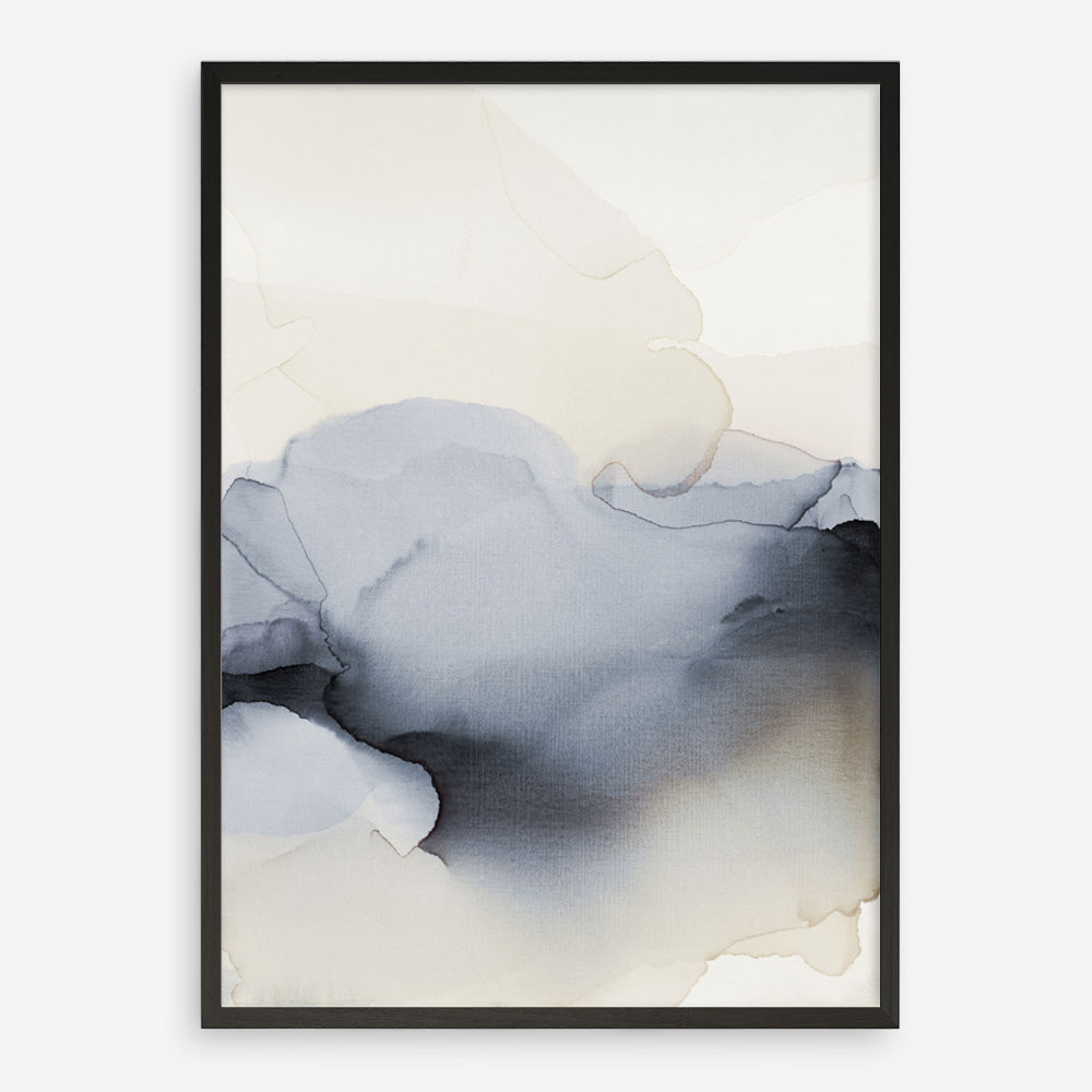 Past Clouds I Blue Art Print
