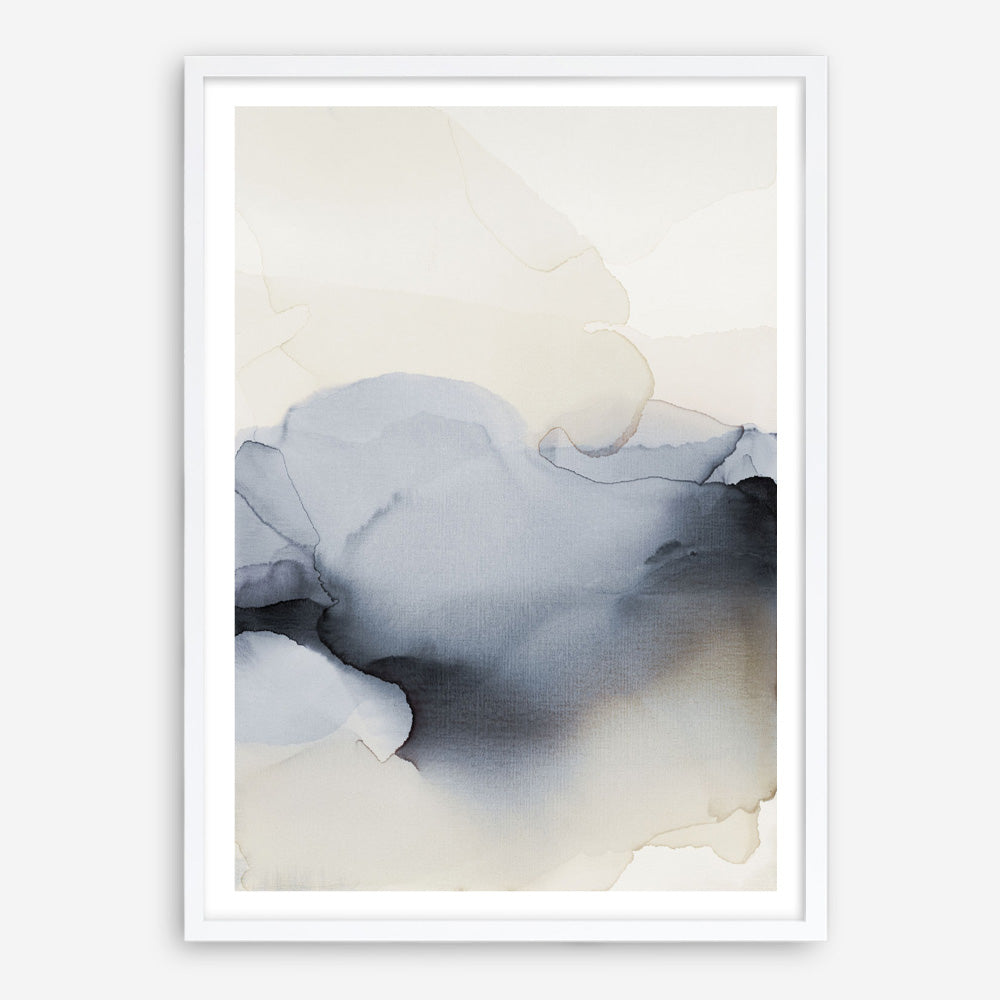 Past Clouds I Blue Art Print