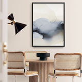 Past Clouds I Blue Canvas Print
