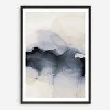Past Clouds II Blue Art Print