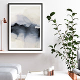 Past Clouds II Blue Art Print