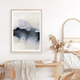 Past Clouds II Blue Art Print