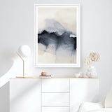 Past Clouds II Blue Art Print