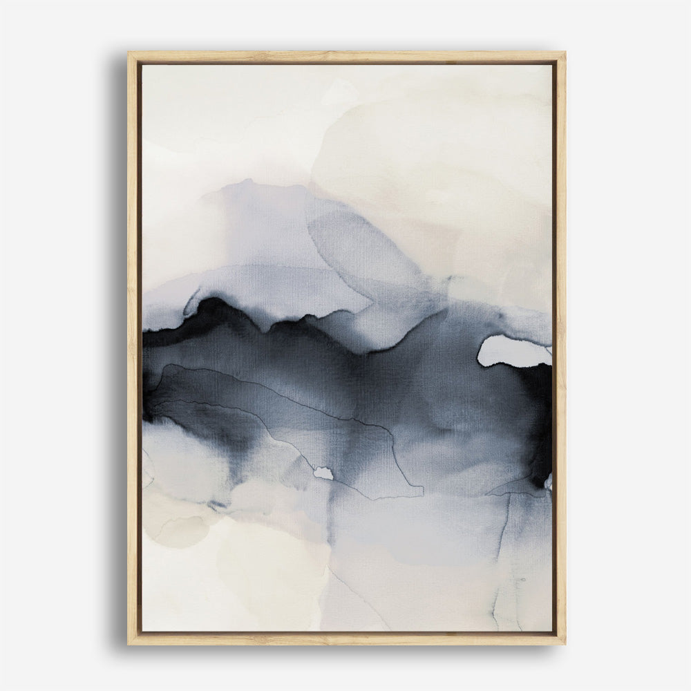 Past Clouds II Blue Canvas Print