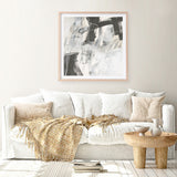 Whats Happening V Neutral (Square) Art Print