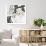 Whats Happening V Neutral (Square) Art Print