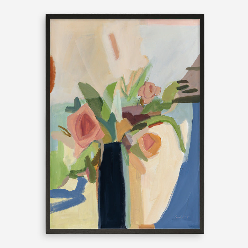 Shop Black Vase Art Print a painted floral themed abstract painted wall art print from The Print Emporium wall artwork collection - Buy Australian made fine art painting style poster and framed prints for the home and your interior decor room, TPE-WA-77773-AP