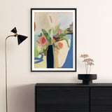 Shop Black Vase Art Print a painted floral themed abstract painted wall art print from The Print Emporium wall artwork collection - Buy Australian made fine art painting style poster and framed prints for the home and your interior decor room, TPE-WA-77773-AP