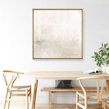 Light Gray Morning Light (Square) Canvas Print