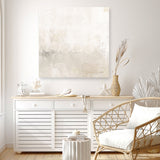 Light Gray Morning Light (Square) Canvas Print