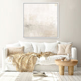 Light Gray Morning Light (Square) Canvas Print