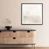 Light Gray Morning Light (Square) Art Print
