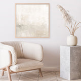 Light Gray Morning Light (Square) Art Print