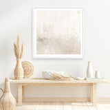 Light Gray Morning Light (Square) Art Print
