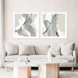 Touch of Gray IV (Square) Art Print