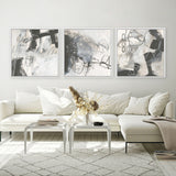 Whats Happening III Neutral (Square) Canvas Print