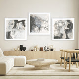 Whats Happening III Neutral (Square) Art Print