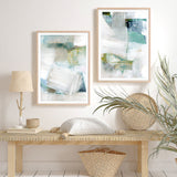 White Blues II Art Print