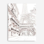 Shop Winter in Paris Photo Canvas Print an Eiffel Tower France themed photography framed stretched canvas print from The Print Emporium wall artwork collection - Buy Australian made prints for the home and your interior decor space, TPE-607-CA-35X46-NF