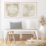 Woven Linen II (Square) Art Print